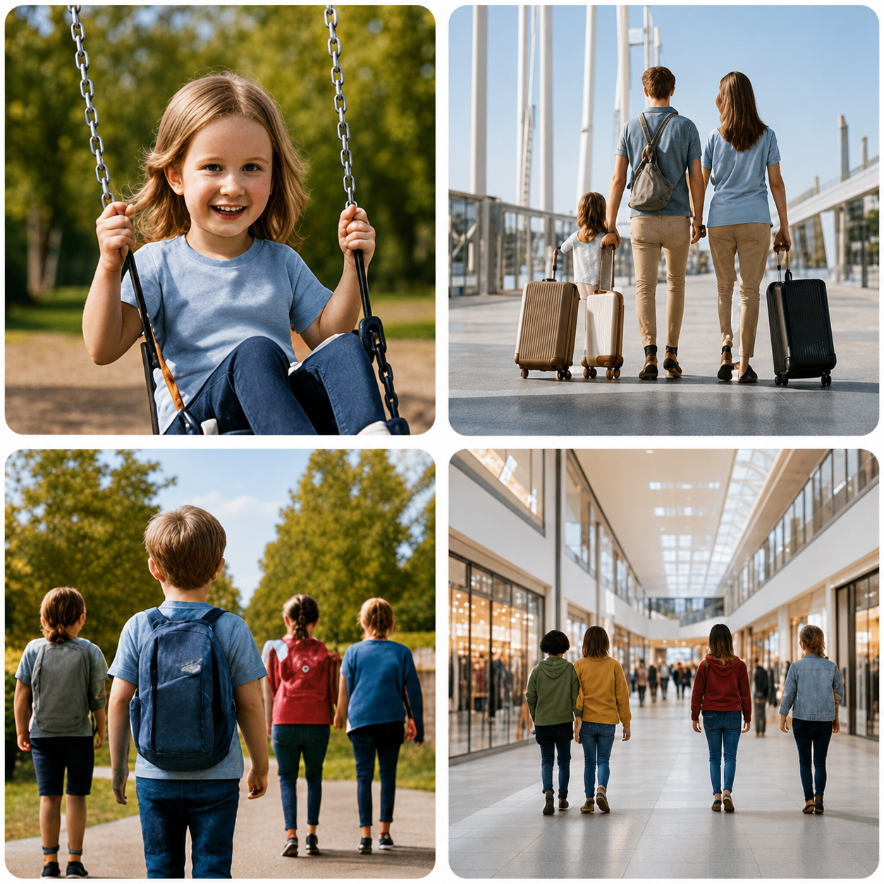 Children in various everyday situations