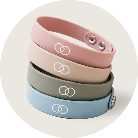 Colorful LulaBands stacked together